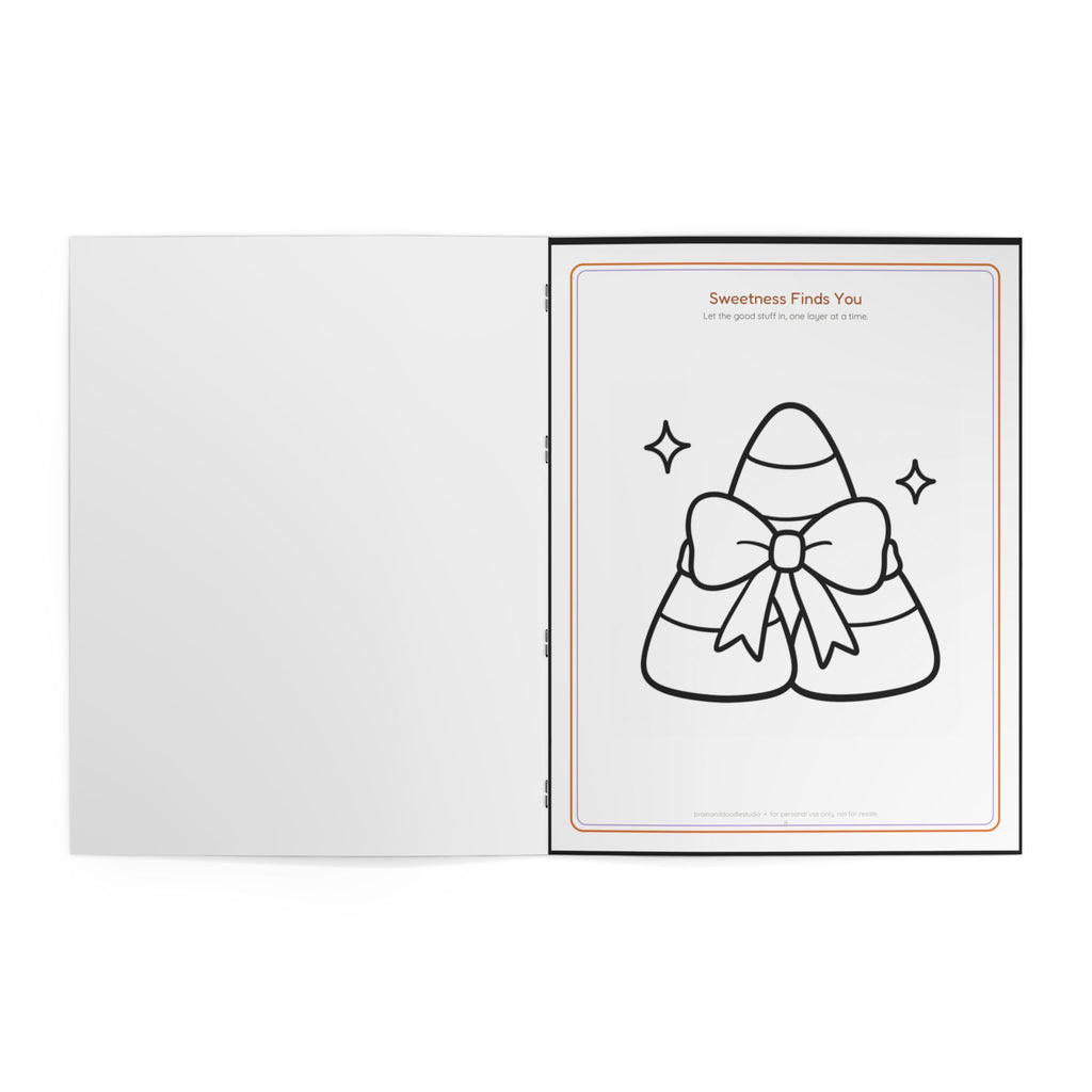 Spooky Cozy Halloween Coloring Book — Cute Ghosts, Cats & Pumpkins