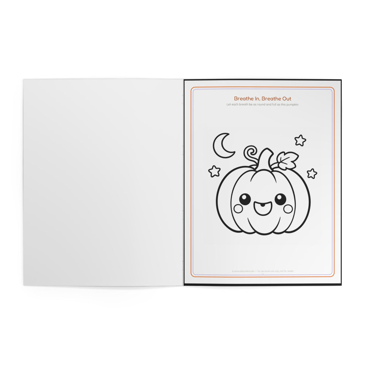 Spooky Cozy Halloween Coloring Book — Cute Ghosts, Cats & Pumpkins