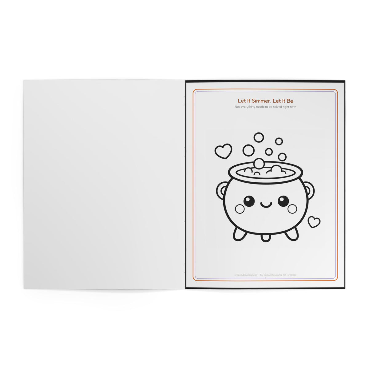 Spooky Cozy Halloween Coloring Book — Cute Ghosts, Cats & Pumpkins