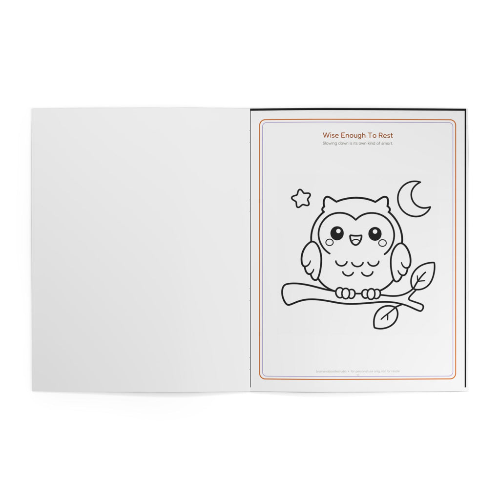 Spooky Cozy Halloween Coloring Book — Cute Ghosts, Cats & Pumpkins